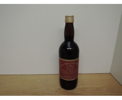 A bottle of Matthew Brown and Co Blackburn Very Special Rum for the Queens Silver Jubilee 1977, 100% proof, 12 year old, 26 2