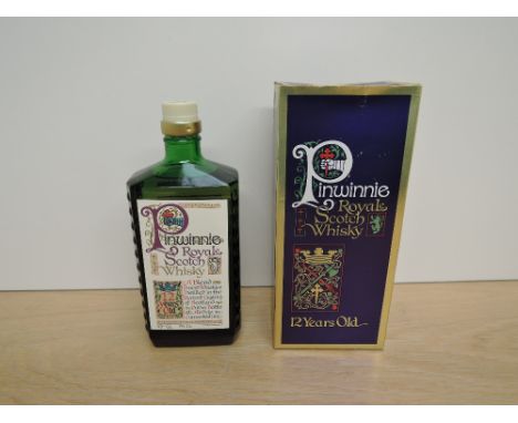 A bottle of Pinwinnie Royale Blended Scotch Whisky, 12 year old, 43 GL, vol, 75cl, in draw cloth bag with original box