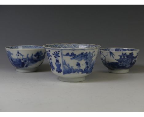 An antique Chinese blue and white Bowl, with four character mark to base for Kangxi, underglaze blue decoration, D 10.5cm, to