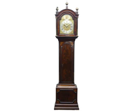 John Pepys of London, a mahogany 8-day Longcase Clock&nbsp;with two-weight movement striking on a bell,&nbsp;the 12-inch squa