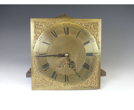 Rogers, Leominster, a Georgian 30 hr longcase Clock Dial and Movement,&nbsp;the 12in brass dial signed 'Rogers, Leominster', 