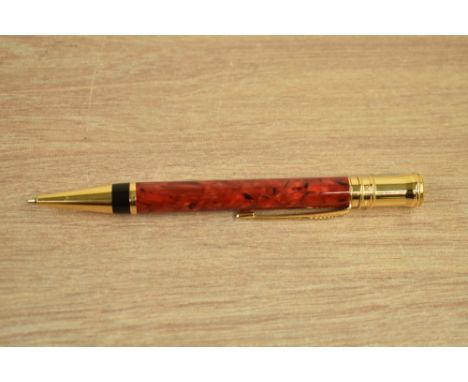 A Modern Parker Duofold ballpoint pen in Jasper Red