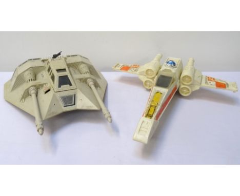 STAR WARS LUCAS FILM LTD. (LFL) 1980 KENNER PRODUCTS SNOWSPEEDERproduct number 39610; together with a Kenner Products X-Wing 