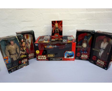 SELECTION OF BOXED STAR WARS EPISODE I FIGURES AND TOYScomprising Action Collection Electronic Talking Qui-Gon Jinn; Action C