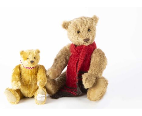 Two artist Teddy Bears,  comprising of a Bell Bears Toffee by Doreen M Swift, with light brown mohair, swivel head, jointed l