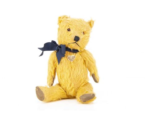Windsor-Court - a 1940/50s Chiltern Hugmee Teddy Bear,  with golden mohair, orange and black glass eyes, black stitched nose,