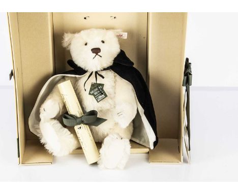 A Steiff limited edition Harrods musical Phantom of the Opera Teddy Bear, 562 of 2000 for the year 1994, wearing an Edwardian