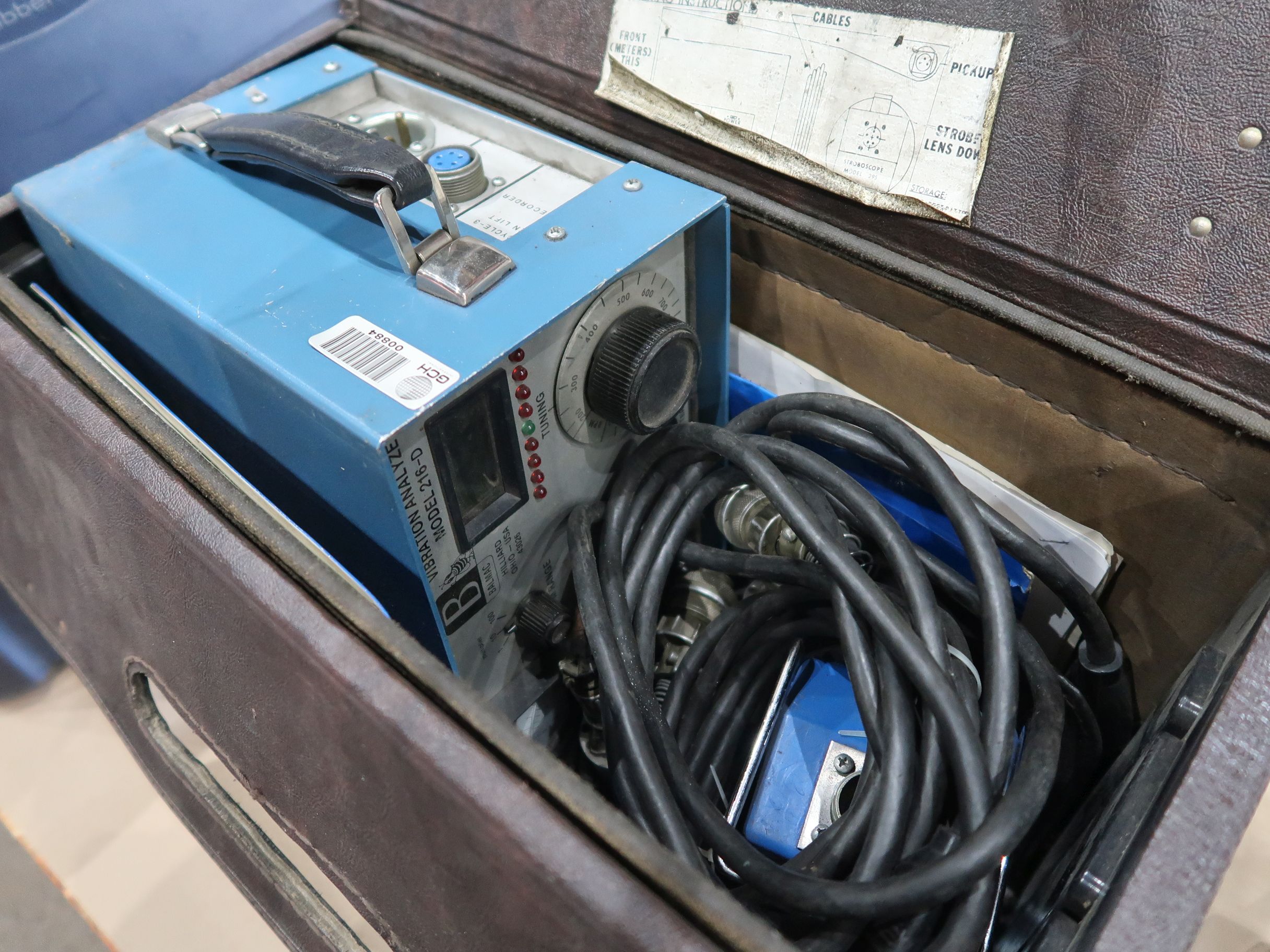 BALMAC MODEL 216D VIBRATION ANALYZER / BALANCER