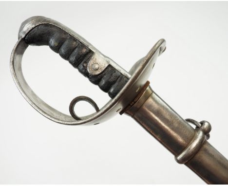 Baden: Kavallerie-Säbel M1859 - Kammerstück des1. Badischen Leib-Dragoner-Regiment Nr. 20.Blanke Klinge, an der Wurzel Weyers