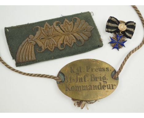 Preussen: Teil-Nachlass des Generalleutnant Richard Willmann, Kommandeur der 31., 37. und 20. Infanterie-Brigade, Träger des 