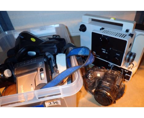 Vintage cameras cine projector etc
