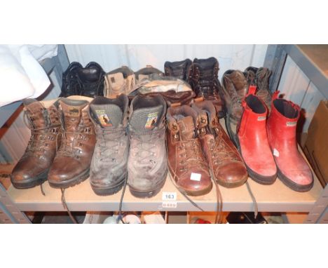 Shelf of mens working/walking boots 