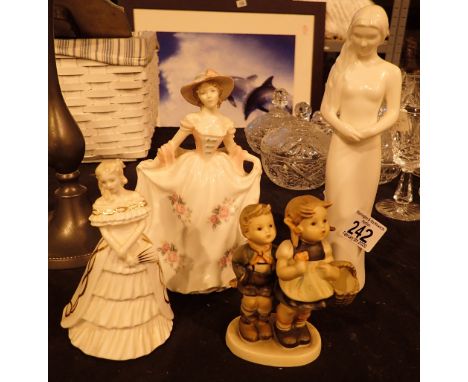 Coalport Royal Worcester figurines Hummel etc 