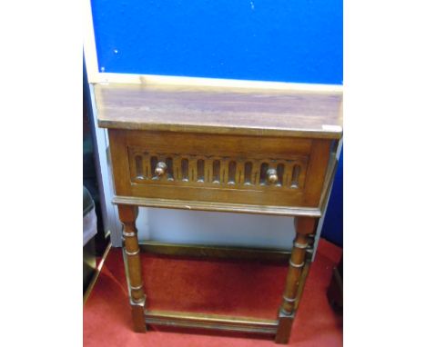 Vintage oak hall table