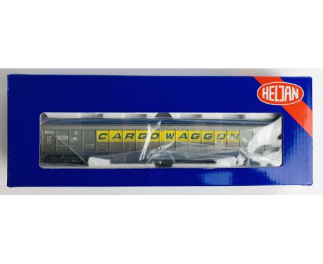 Heljan 5007 CargoWaggon Fitted with P4 Wheel Sets - Boxed. P&amp;P Group 2 (£18+VAT for the first lot and £2+VAT for subseque