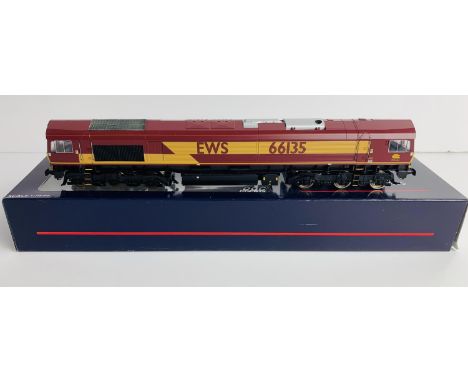 Bachmann 32-725 Fitted with P4 Wheel Sets - EWS Livery Class 66 - DCC Digital Fitted - Boxed - DCC ADDRESS #6635. P&amp;P Gro