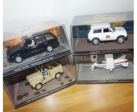 Four Eaglemoss James Bond The World is Not Enough, Tomorrow Never Dies and Octopussy. P&amp;P Group 2 (£18+VAT for the first 