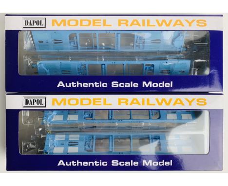 2x Dapol Pairs of Megafret Wagons - Fitted with P4 Wheel Sets - Both Boxed. P&amp;P Group 2 (£18+VAT for the first lot and £2