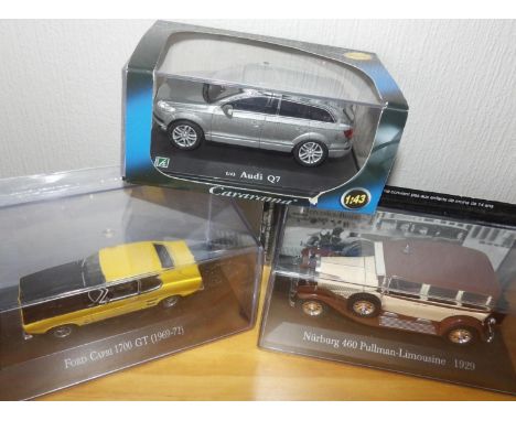 Two Mercedes Collection and a Cararama Audi Q7 all 1.43 scale. P&amp;P Group 2 (£18+VAT for the first lot and £2+VAT for subs