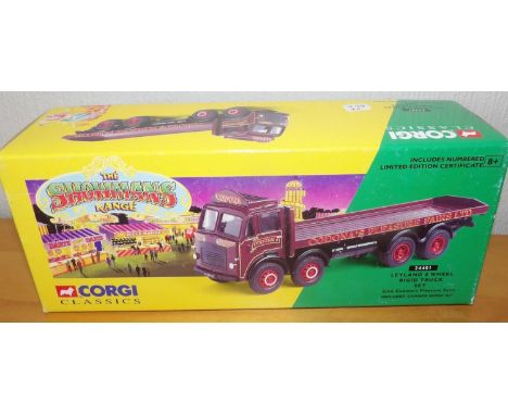 Corgi 1:50 scale Showmans Range Leyland 8 wheel Rigid Truck set John Codona's. P&amp;P Group 2 (£18+VAT for the first lot and