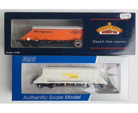 Bachmann 37-326 90T RMC Hopper &amp; Dapol HI Freightliner Heavy Haul Wagon - Both Boxed. P&amp;P Group 2 (£18+VAT for the fi