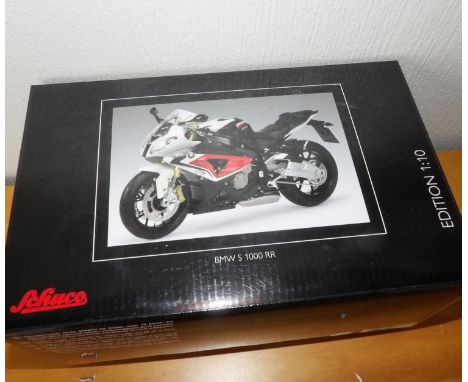 Schuco 1:10 scale BMW S 1000 RR. P&amp;P Group 2 (£18+VAT for the first lot and £2+VAT for subsequent lots) 