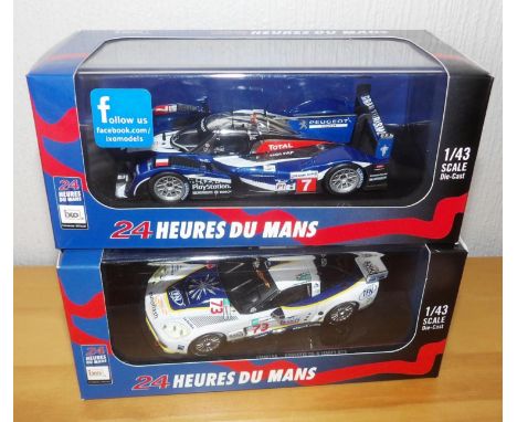 Two IXO 24 Heures Du Mans race cars 1:43 scale. P&amp;P Group 2 (£18+VAT for the first lot and £2+VAT for subsequent lots) 