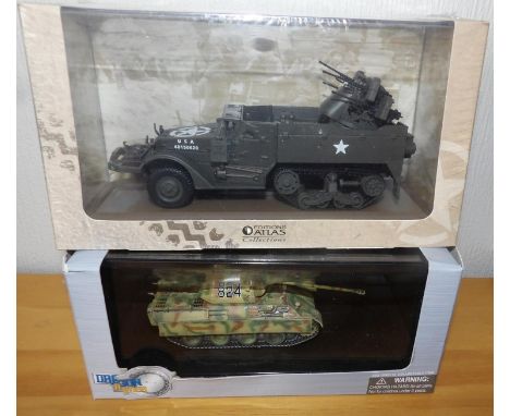 Atlas Dragon Armor Tanks Panther D Early Production and Multi Gun Motor Carriage M16. P&amp;P Group 2 (£18+VAT for the first 