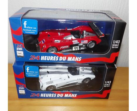 Two IXO 24 Heures Du Mans race cars 1:43 scale. P&amp;P Group 2 (£18+VAT for the first lot and £2+VAT for subsequent lots) 