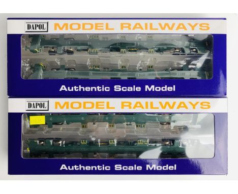 2x Dapol FEA Spine Wagon Pairs - Fitted with P4 Wheel Sets - Both Sets Boxed. P&amp;P Group 2 (£18+VAT for the first lot and 