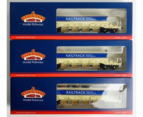 2x Bachmann JJA Auto Ballaster Wagons - Fitted with P4 Wheel Sets - 2x 38-211 &amp; 38-212 - All Boxed. P&amp;P Group 2 (£18+