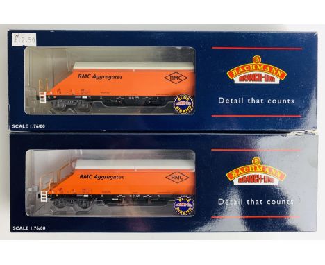 2x Bachmann 90T RMC JGA Wagons - Both Fitted with P4 Wheel Sets - Boxed. P&amp;P Group 2 (£18+VAT for the first lot and £2+VA