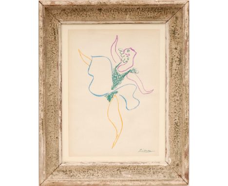 PABLO PICASSO 'Le Ballet', original lithograph: printed by Mourlot 1954, Cat Ref: Bloch 767/Mourlot 259, 31cm x 22cm, framed 