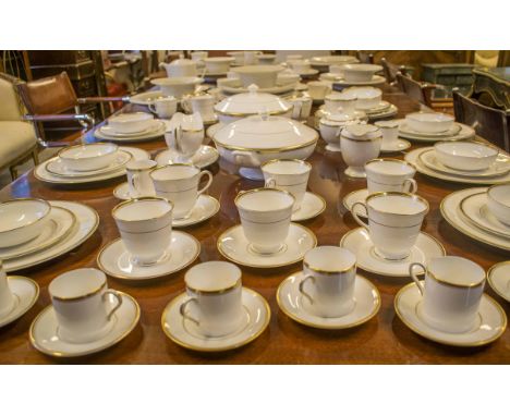 DINNER SERVICE, Royal Worcester English fine bone china, 'Viceroy' pattern, eight place, eight piece settings. (69 pieces)