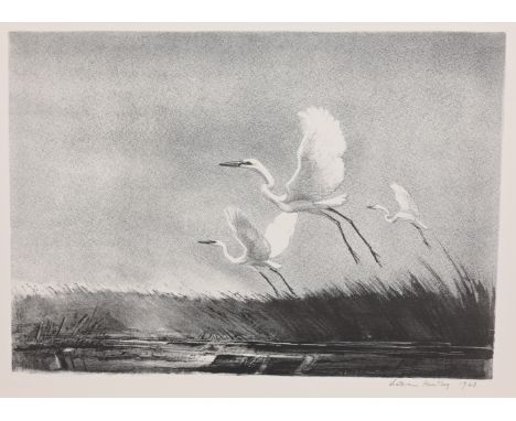 Victoria Ebbels Hutson Huntley (American, 1900 - 1971)"Andante"Lithograph. Pencil signed, dated (1963) and titled lower margi