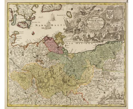 Poland/Pomerania. Seutter (Matthaus), Ducatus Pomeraniae cum magna Maris Balthici et Provinciarum ad Nexarum Parte..., Augsbu