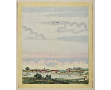 * Beek (Anna). Liebenwalde &amp; Sonnenburch, The Hague, circa 1700, two engraved town-views with contemporary hand colouring