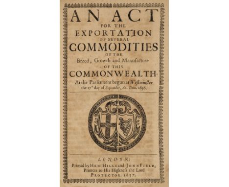 Commonwealth of England. Five Acts of Parliament, 1649-57, 1. An Act for Discovering, Convicting and Repressing of Popish Rec