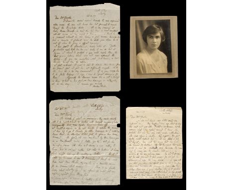 * Potter ( Beatrix , 1866-1943). Three autograph letters signed, 1937-43, all 3 written to Mrs Brooke in Beatrix Potter's han