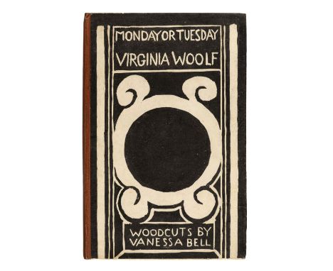 Woolf (Viriginia). Monday or Tuesday, with woodcuts by Vanessa Bell, 1st edition, Hogarth Press, 1921, 4 full-page woodcuts, 