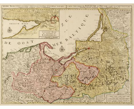 Prussia. Ottens (Reinier &amp; Joshua), Regni Borussiae Secundum Observationes Novissima Acuratissima Descriptio, published J