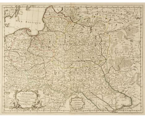 Poland. De L'Isle (Guillaume), La Pologne Dressée sur ce qu'en ont donné Starovolsk, Beauplan, Hartnoch et autres..., Paris, 