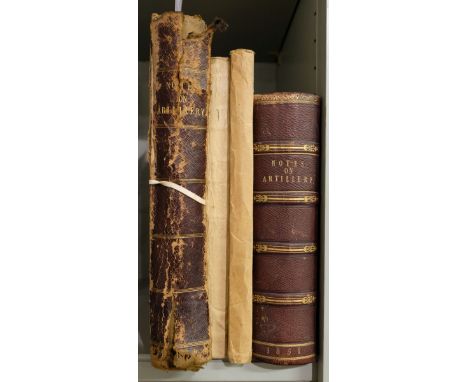 * Manuscript. A Practical Course of Artillery, by James Lyons R.M.A., 1851, 616pp. manuscript, including several diagrams and