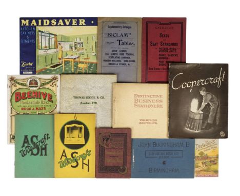 Trade catalogues. A collection of advertising and trade catalogues &amp; brochures, early-mid 20th century, comprising approx