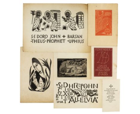 Guild of St Joseph and St Dominic. Collection of prints and ephemera from the library of Dunstan Pruden, mid-20th century, co