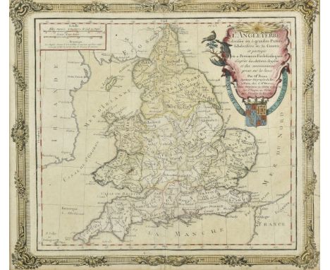 * Maps and prints. A collection of six engraved maps and prints, mostly 19th century, including Brion de la Tour (Louis). L'A