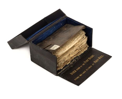 Burns (Robert, 1759-1796). 'Burns' Bible. Bible used by the Poet Burns during his last illness at Brow-Well' [so captioned on