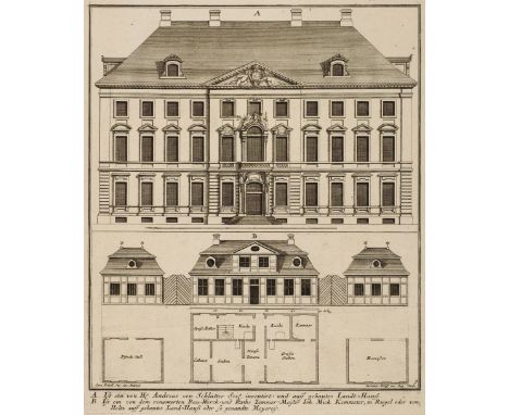 * Wolff ( Jeremias ). Fifteen architectural engravings, circa 1715, fifteen uncoloured engravings of architectural prospects,