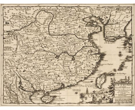 China. Van der Aa ( Pieter ), la Chine Suivant les Nouvelles Observations..., Leiden, circa 1720, uncoloured engraved map wit