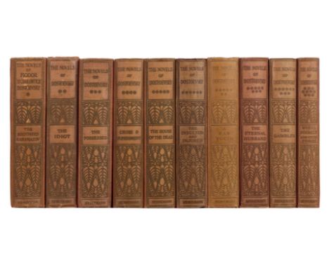 Dostoevsky (Fyodor). The Novels, translated by Constance Garnett, volumes 1-10 (of 12), 1st editions, London: William Heinema